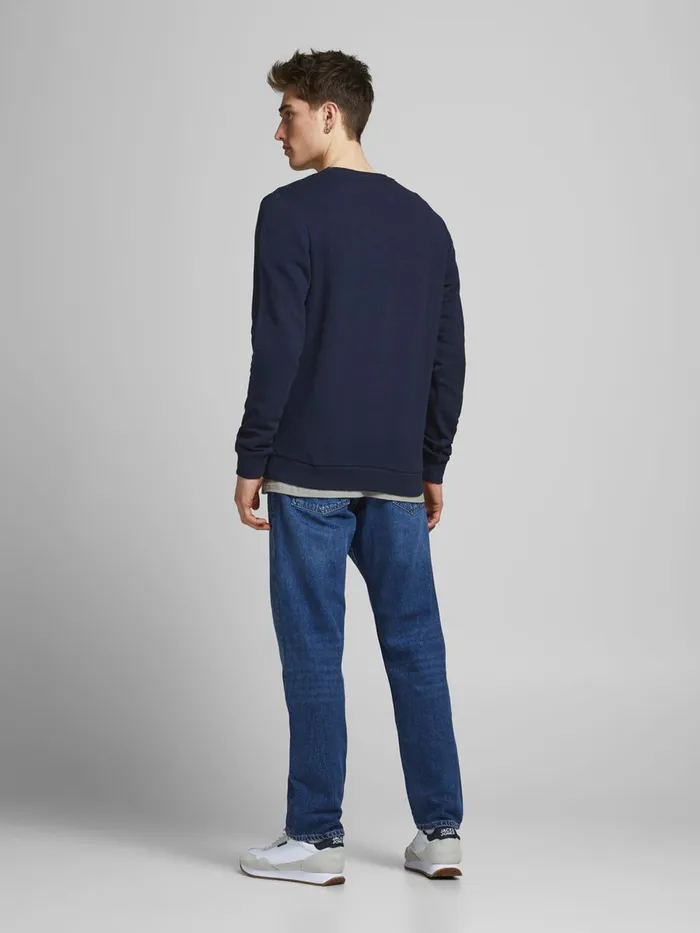 Sweatshirts JACK and JONES Mens LOGO SWEATSHIRT Blue Navy Blazer Gift 4 You