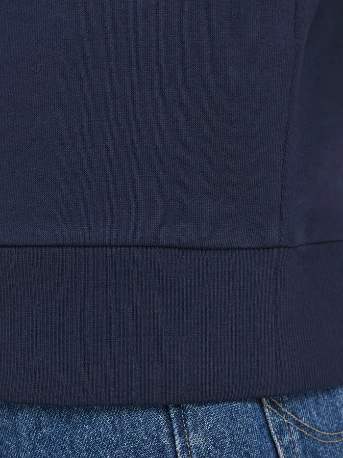 Sweatshirts JACK and JONES Mens SWEAT HOODIE Blue Navy Blazer Online