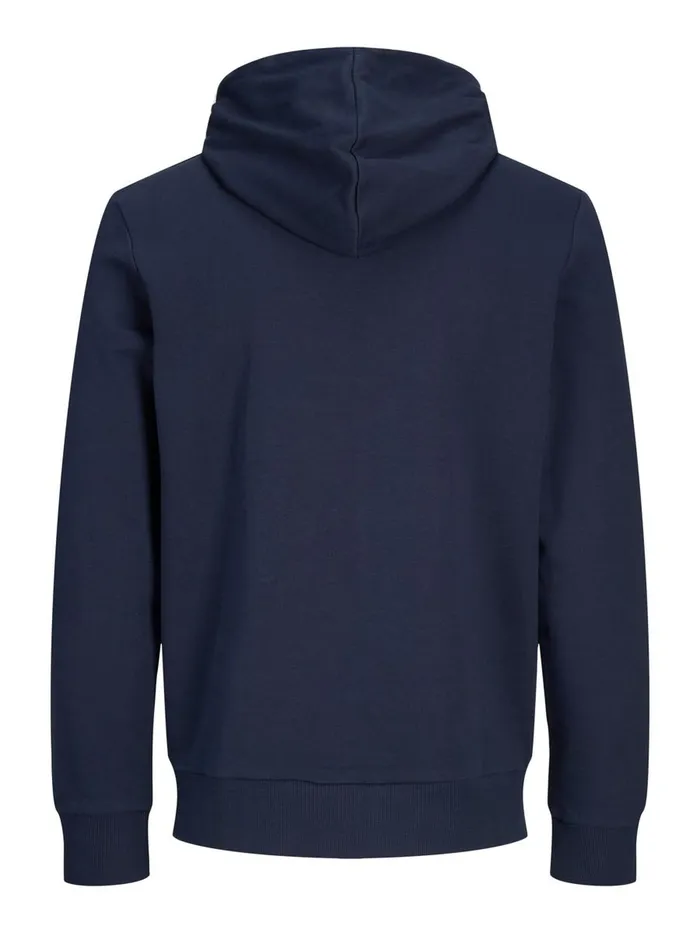 Sweatshirts JACK and JONES Mens SWEAT HOODIE Blue Navy Blazer Online