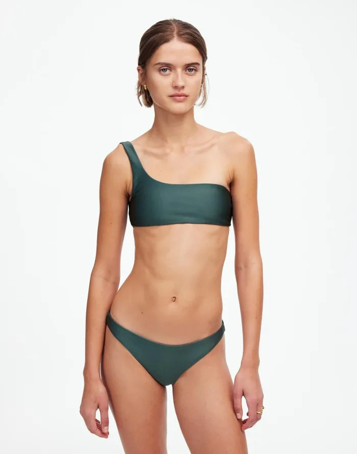 Swim Women Madewell Jade Swim Most Wanted Bikini Bottom Hunter Sheen