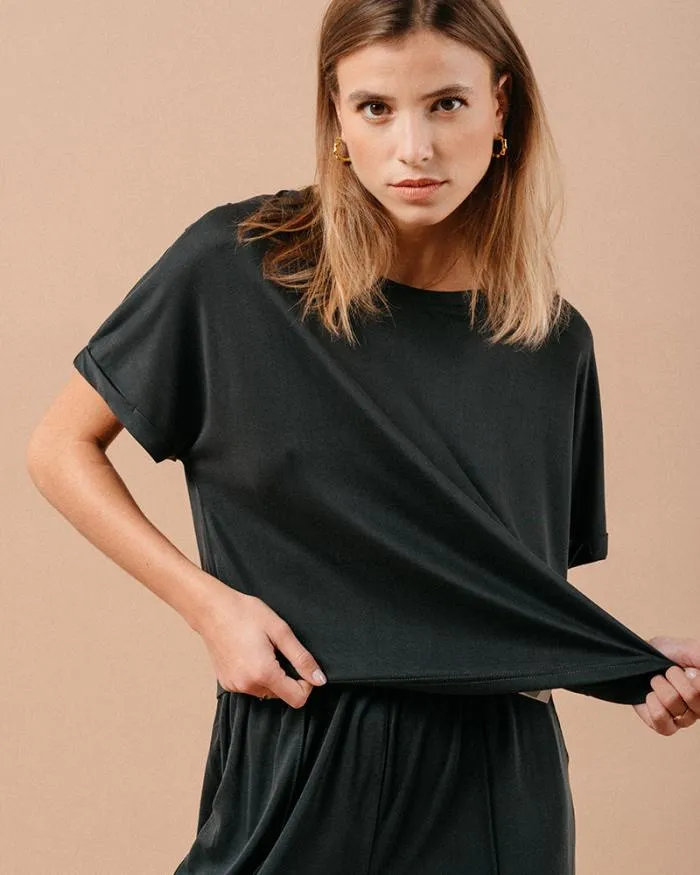 TSHIRT ANTHRACITE MAMA Shop Grace and Mila ShortSleeves Tshirts