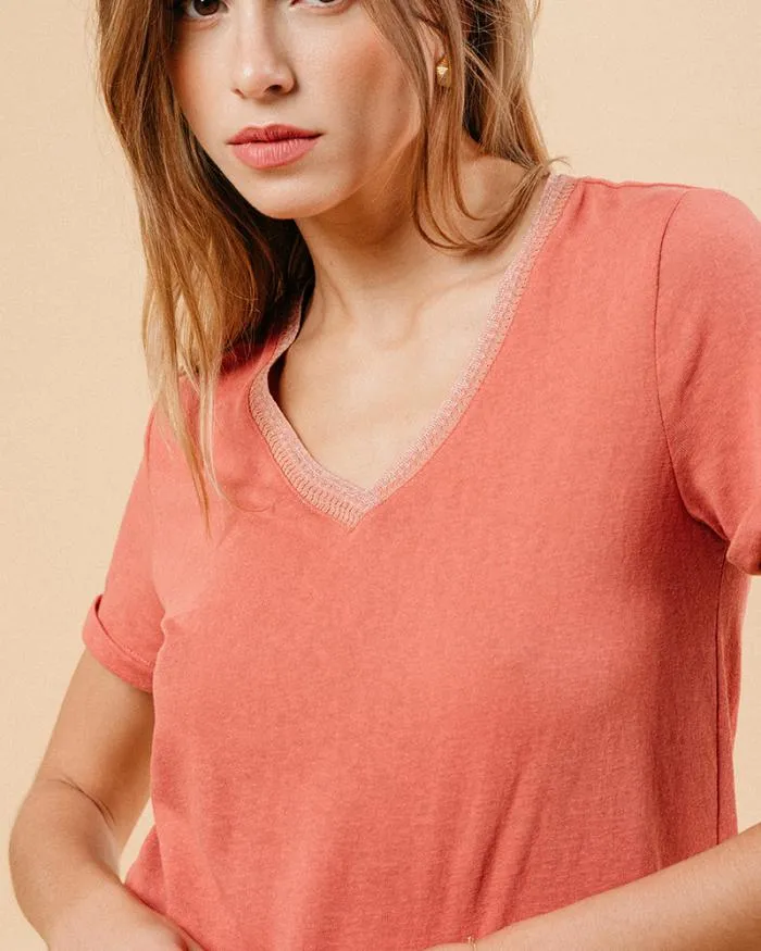 TSHIRT ROSE MANUEL Shop Grace and Mila ShortSleeves Tshirts