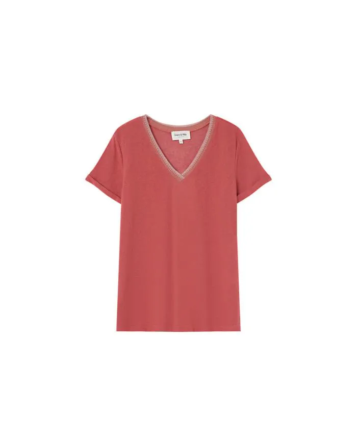 TSHIRT ROSE MANUEL Shop Grace and Mila ShortSleeves Tshirts