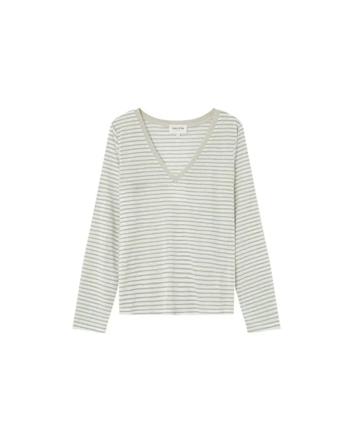 TSHIRT VERT MARTIN Shop Grace and Mila LongSleeves Tshirts