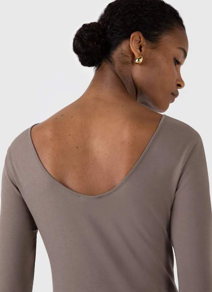 Tshirts and Tops Women Stretch Cotton Scoop Back Top Cedar ussunspel Tshirts and Tops Women Stretch Cotton Scoop Back Top Cedar ussunspel