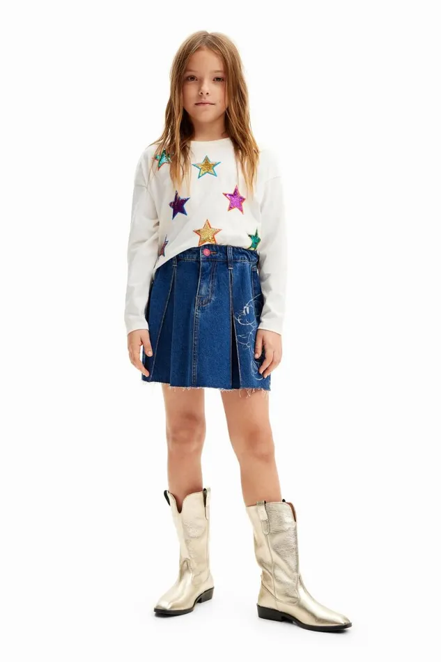 Tshirts And Shirts Kids Desigual Star Print Tshirt White