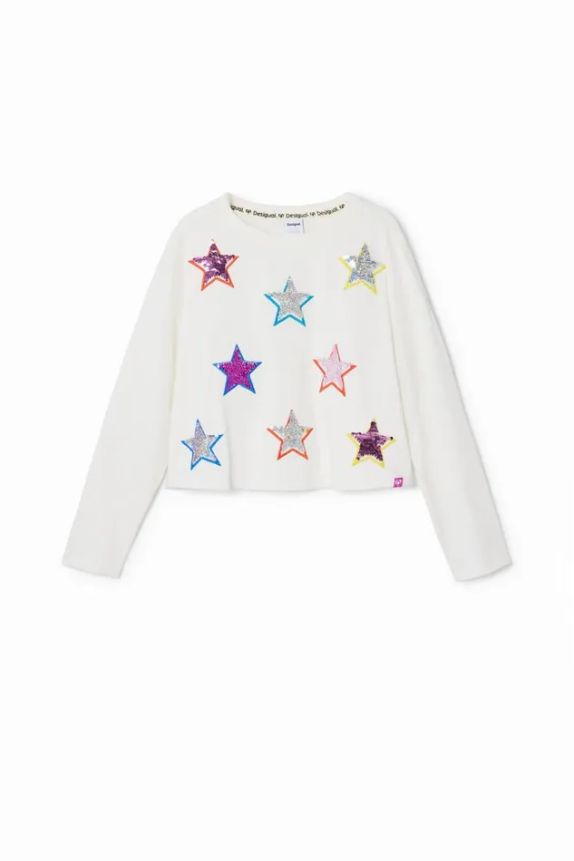 Tshirts And Shirts Kids Desigual Star Print Tshirt White