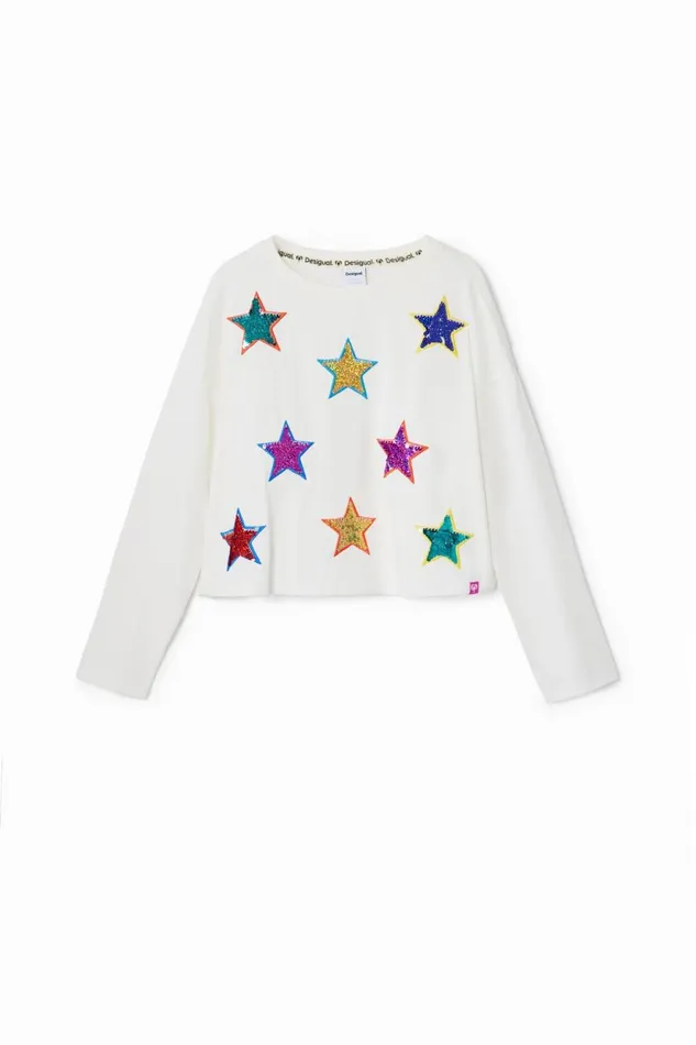 Tshirts And Shirts Kids Desigual Star Print Tshirt White