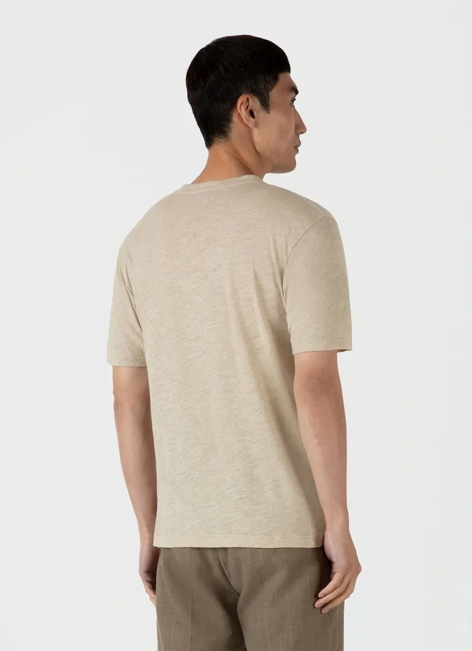Tshirts Cotton Linen Tshirt Ash Grey ussunspel Men Tshirts Cotton Linen Tshirt Ash Grey ussunspel Men