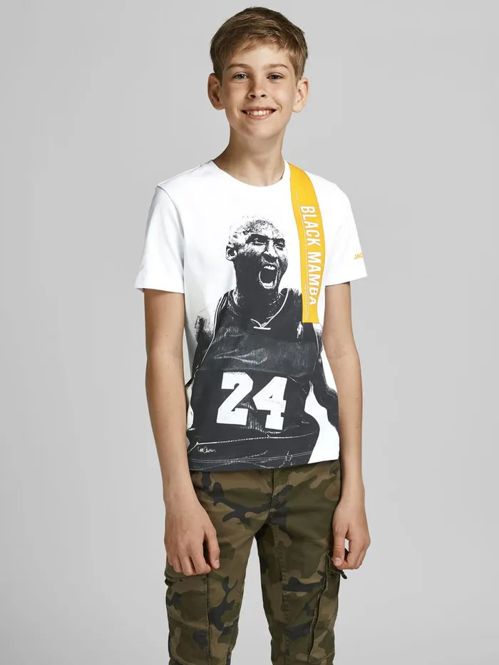 Tshirts JACK and JONES Junior BOYS BASKETBALL PRINT TSHIRT White White Gift for Friend Tshirts JACK and JONES Junior BOYS BASKETBALL PRINT TSHIRT White White Gift for Friend