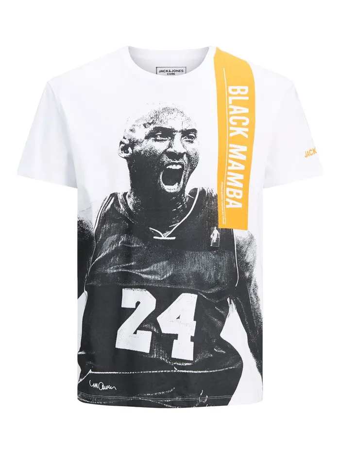 Tshirts JACK and JONES Junior BOYS BASKETBALL PRINT TSHIRT White White Gift for Friend