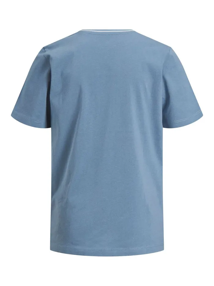 Tshirts JACK and JONES Junior BOYS COLOUR BLOCK TSHIRT Blue Faded Denim On Sale