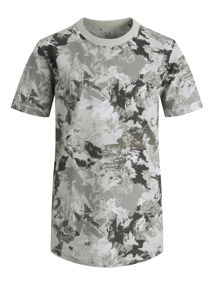 Tshirts JACK and JONES Junior BOYS CREW NECK TSHIRT Grey Lunar Rock Casaul
