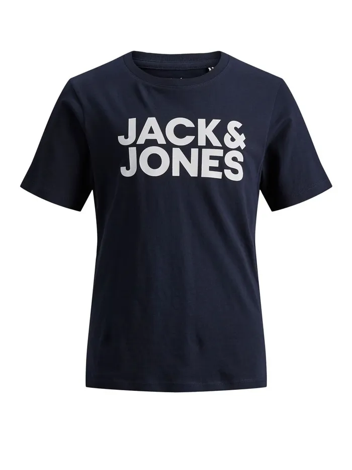 Tshirts JACK and JONES Junior BOYS LOGO TSHIRT Blue Navy Blazer Gift for Friend