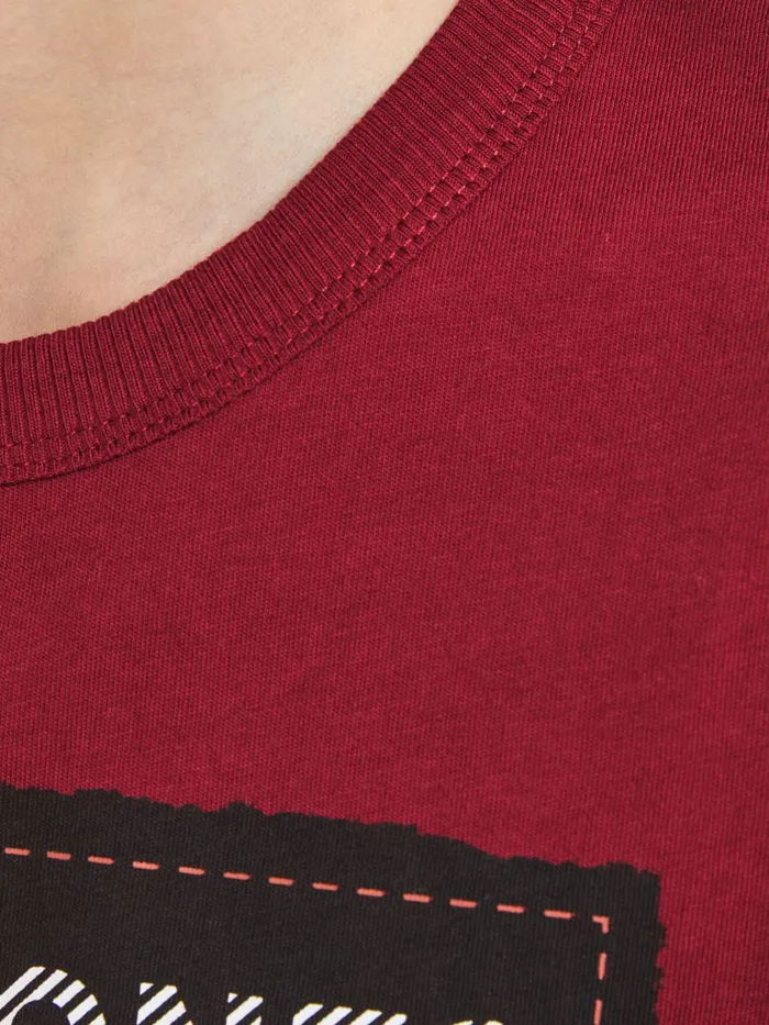 Tshirts JACK and JONES Junior BOYS LONGSLEEVED TSHIRT Red SunDried Tomato Online