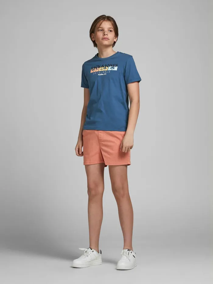Tshirts JACK and JONES Junior BOYS TROPICAL PRINT TSHIRT Blue Ensign Blue Gift 4 You