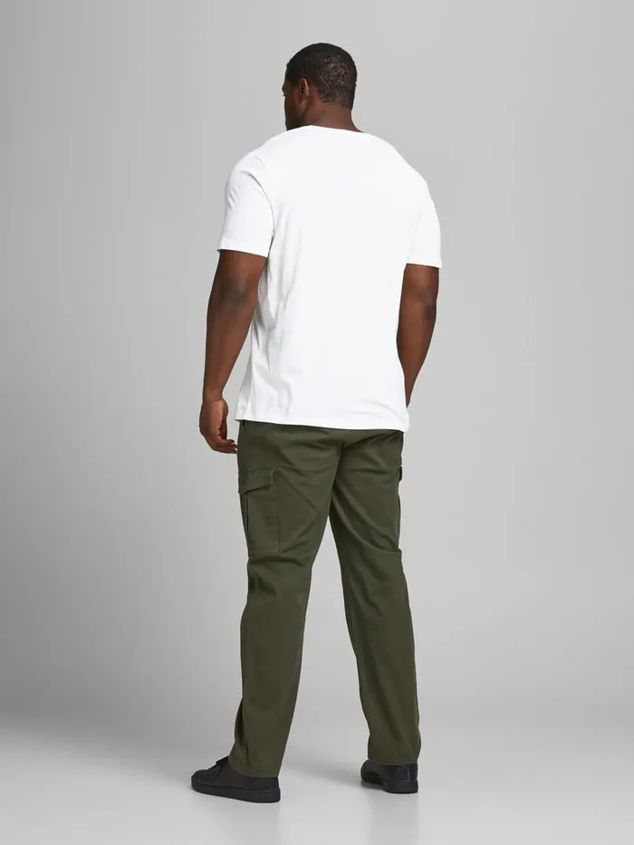 Tshirts JACK and JONES Mens 2PACK PLUS SIZE TSHIRT White Black Cheap On Sale