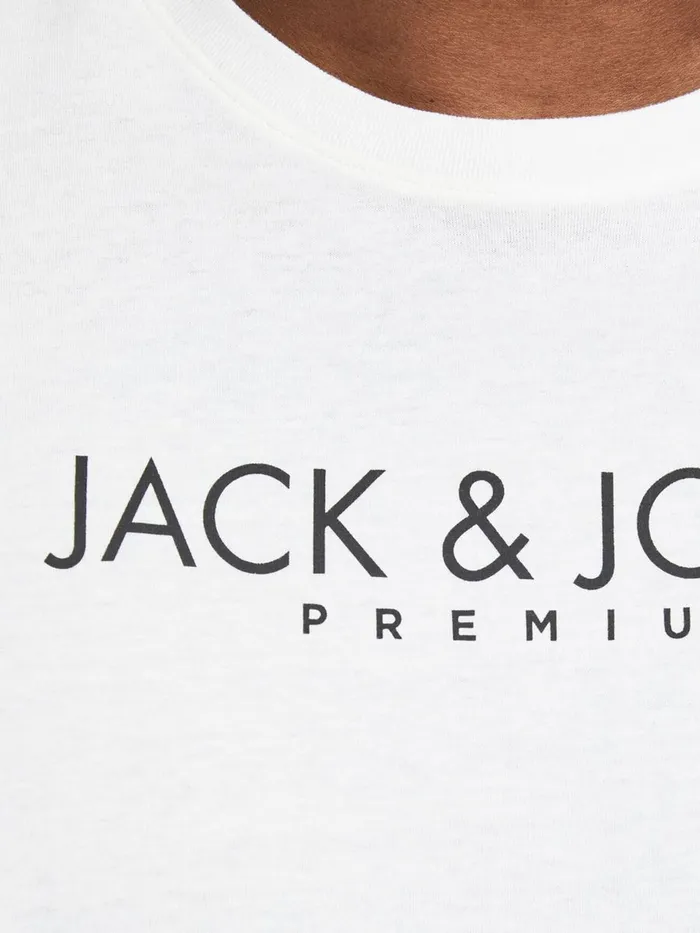 Tshirts JACK and JONES Mens 2PACK PLUS SIZE TSHIRT White Black Cheap On Sale