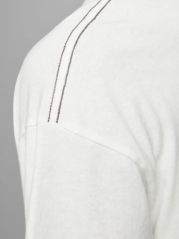 Tshirts JACK and JONES Mens BOXY FIT TSHIRT White Cloud Dancer Popular