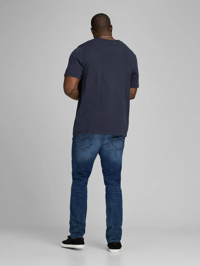Tshirts JACK and JONES Mens LOGO PLUS SIZE TSHIRT Blue Navy Blazer Near Me