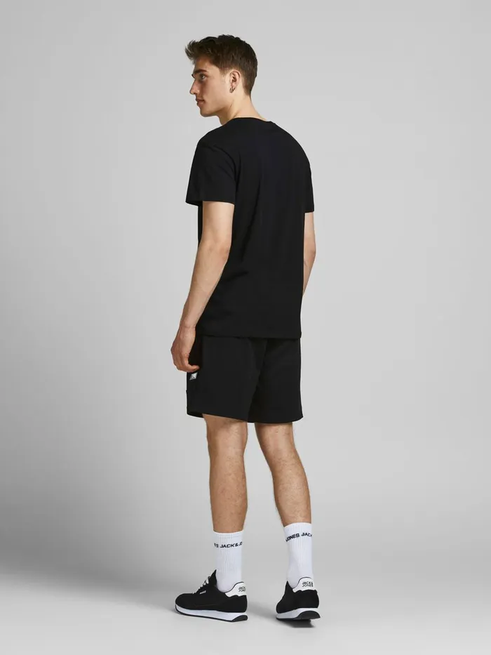 Tshirts JACK and JONES Mens NYC SUBWAY PRINT TSHIRT Black Black Casaul
