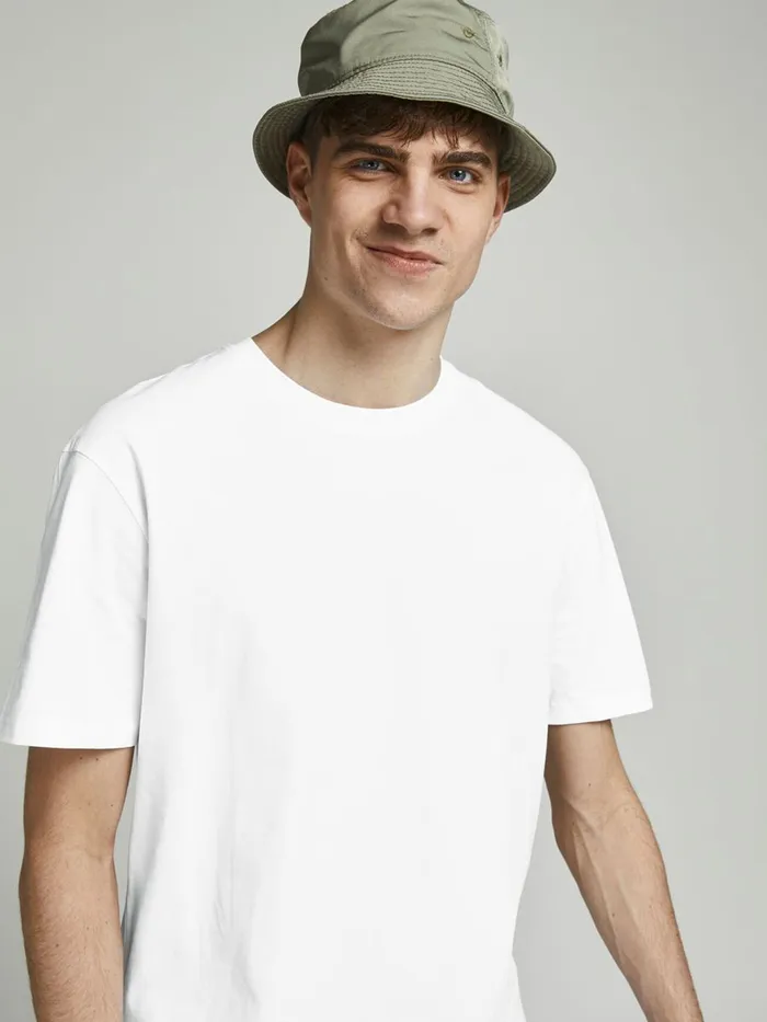 Tshirts JACK and JONES Mens ORGANIC COTTON RELAXED FIT TSHIRT White White On Sale