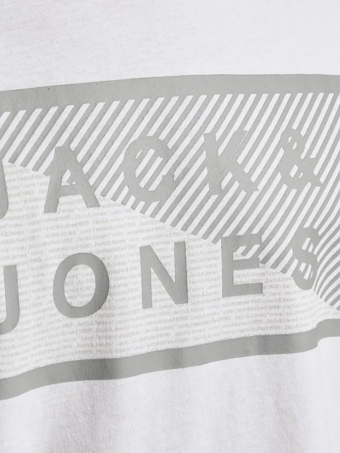 Tshirts JACK and JONES Mens ORGANIC COTTON TSHIRT White White Near Me