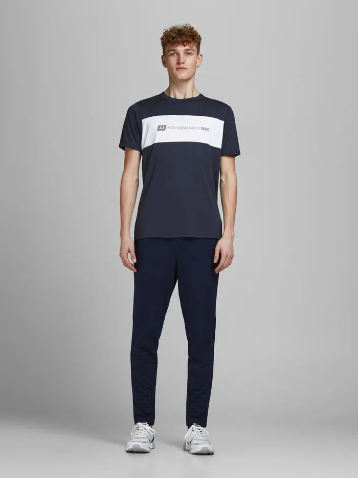 Tshirts JACK and JONES Mens PERFORMANCE SPORTS TSHIRT Blue Navy Blazer For Sale