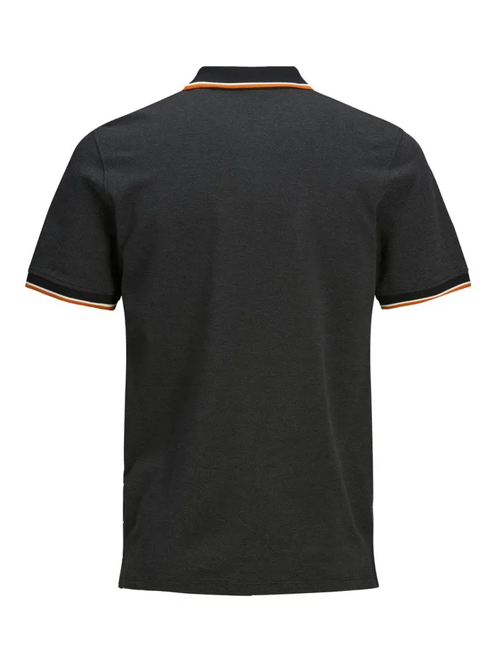 Tshirts JACK and JONES Mens PIQUE POLO SHIRT Grey Caviar For Sale
