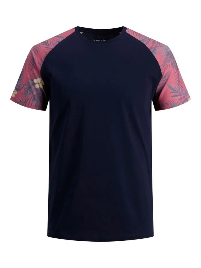 Tshirts JACK and JONES Mens RAGLAN TSHIRT Blue Navy Blazer Gift for Friend
