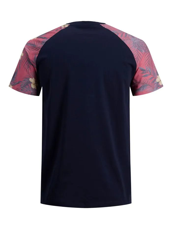 Tshirts JACK and JONES Mens RAGLAN TSHIRT Blue Navy Blazer Gift for Friend