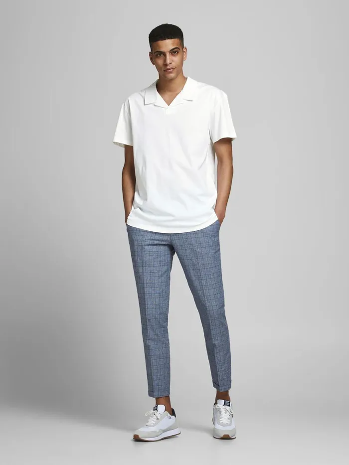 Tshirts JACK and JONES Mens SOLID RESORT POLO SHIRT White White Cheap On Sale