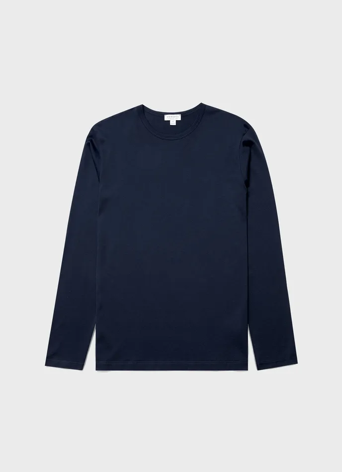 Tshirts Long Sleeve Classic Tshirt Navy ussunspel Men