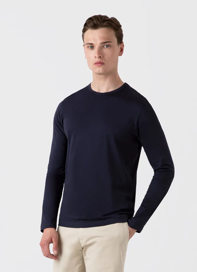 Tshirts Long Sleeve Classic Tshirt Navy ussunspel Men Tshirts Long Sleeve Classic Tshirt Navy ussunspel Men