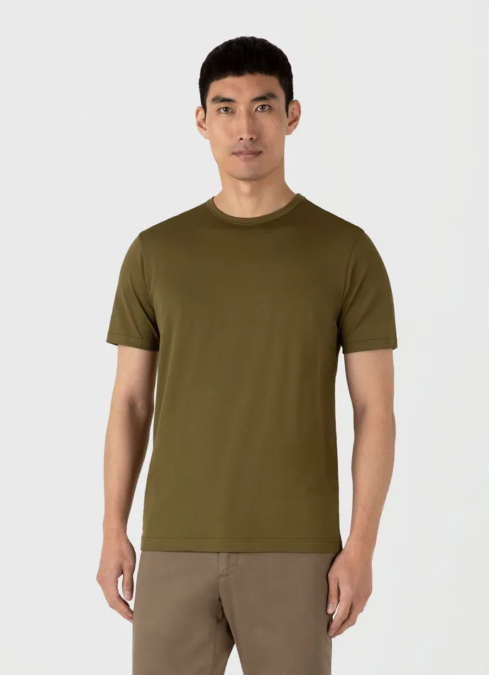 Tshirts Men Classic Tshirt Olive Green ussunspel Tshirts Men Classic Tshirt Olive Green ussunspel