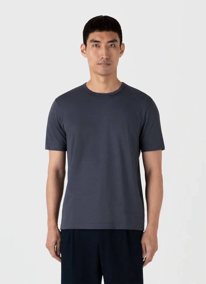 Tshirts Men Heavyweight Jersey Tshirt Slate Blue ussunspel Tshirts Men Heavyweight Jersey Tshirt Slate Blue ussunspel