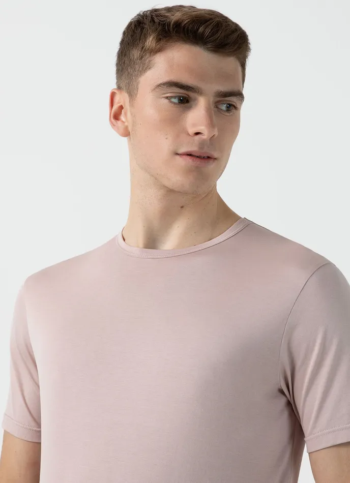 Tshirts ussunspel Men Classic Tshirt Pale Pink Tshirts ussunspel Men Classic Tshirt Pale Pink