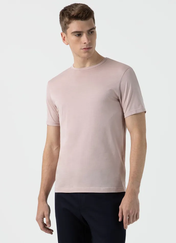 Tshirts ussunspel Men Classic Tshirt Pale Pink Tshirts ussunspel Men Classic Tshirt Pale Pink
