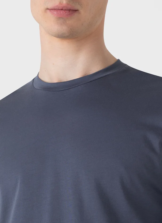 Tshirts ussunspel Men Long Sleeve Riviera Midweight Tshirt Slate Blue Tshirts ussunspel Men Long Sleeve Riviera Midweight Tshirt Slate Blue