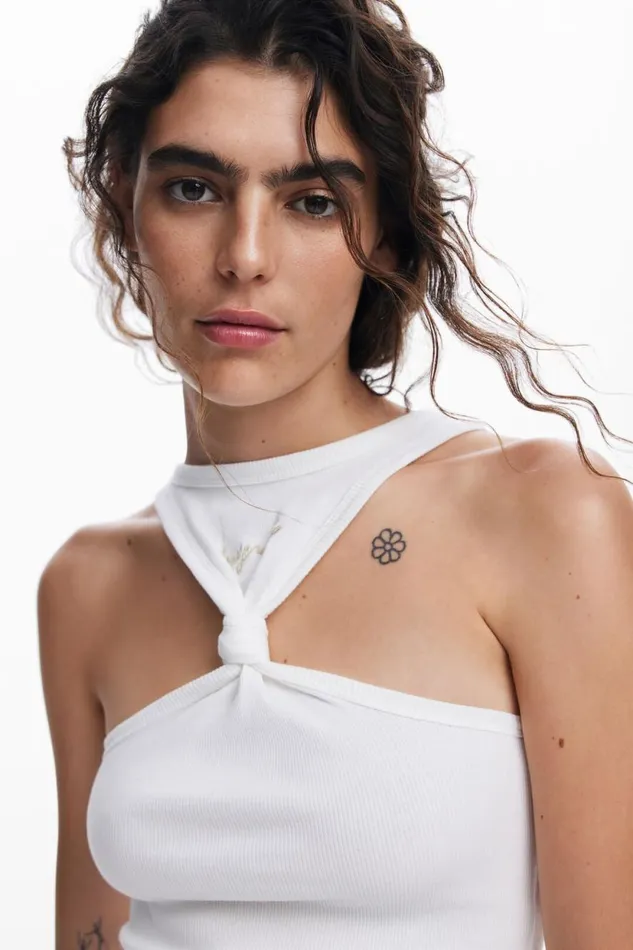 TShirts Women Desigual Knot Tshirt White