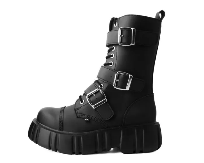 TUK Shoes Boots Men Black TUKskin 3Buckle Anarchic Airship Boot TUK Shoes Boots Men Black TUKskin 3Buckle Anarchic Airship Boot