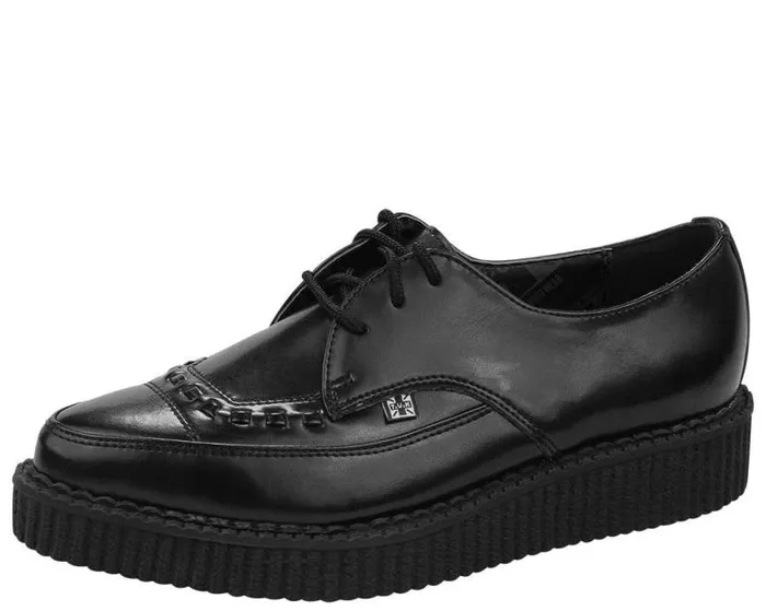 TUK Shoes Dress Shoes Men Black Leather Lace Up Pointed Creeper 8211 TUK Shoes TUK Shoes Dress Shoes Men Black Leather Lace Up Pointed Creeper 8211 TUK Shoes
