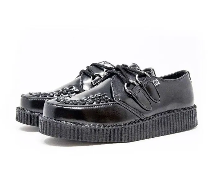 TUK Shoes Dress Shoes Men Black Leather Viva Low Creeper TUK Shoes Dress Shoes Men Black Leather Viva Low Creeper