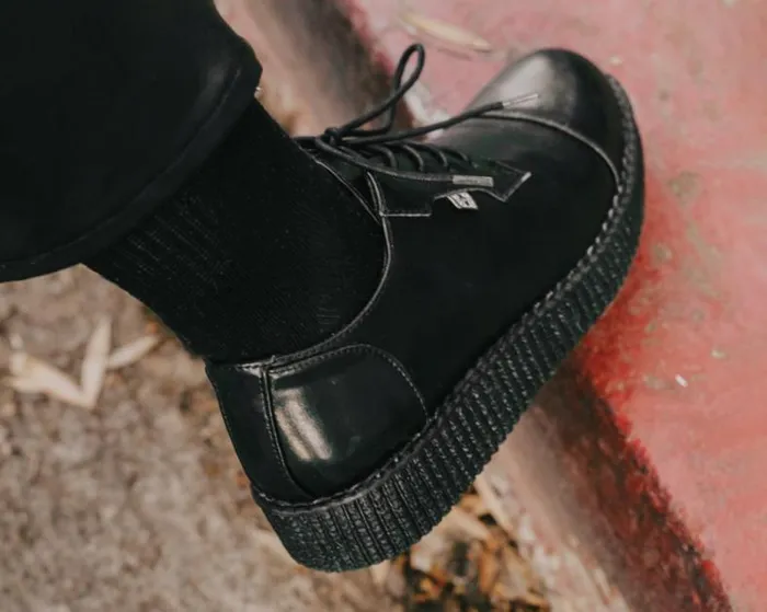 TUK Shoes Dress Shoes Men Black TUKskin Toe Cap Viva Low Creeper TUK Shoes Dress Shoes Men Black TUKskin Toe Cap Viva Low Creeper