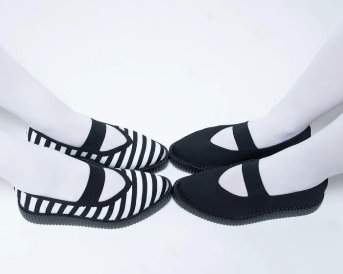 TUK Shoes Mary Janes Women Black Flyknit Pointed Mary Jane TUK Shoes Mary Janes Women Black Flyknit Pointed Mary Jane