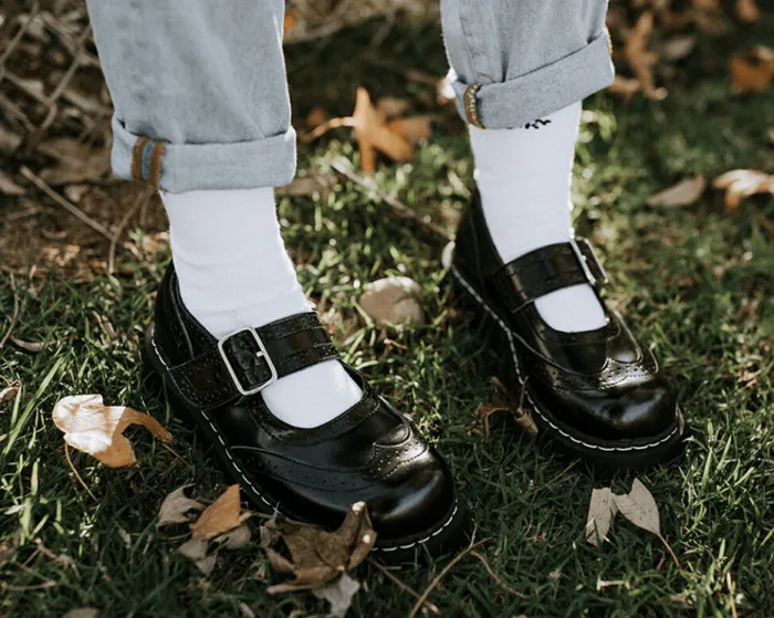 TUK Shoes Mary Janes Women TUK Black Brogue Mary Jane TUK Shoes Mary Janes Women TUK Black Brogue Mary Jane