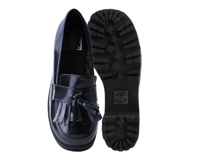 TUK Shoes Platforms Women Black Oil Haze Loafer Platform TUK Shoes Platforms Women Black Oil Haze Loafer Platform