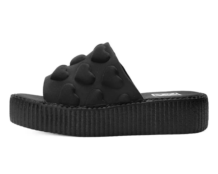 TUK Shoes Platforms Women Black Puff Heart Mondo Sandal TUK Shoes Platforms Women Black Puff Heart Mondo Sandal