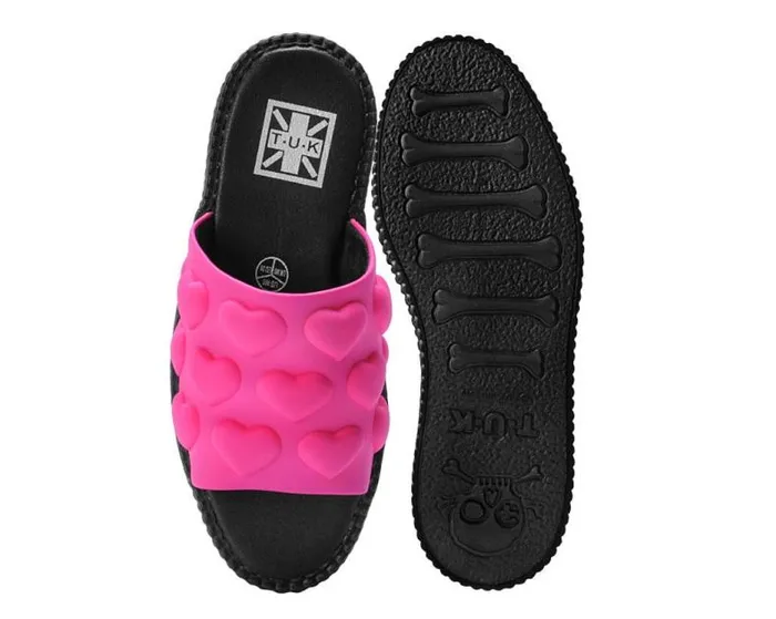 TUK Shoes Platforms Women Pink Puff Heart Mondo Sandal TUK Shoes Platforms Women Pink Puff Heart Mondo Sandal