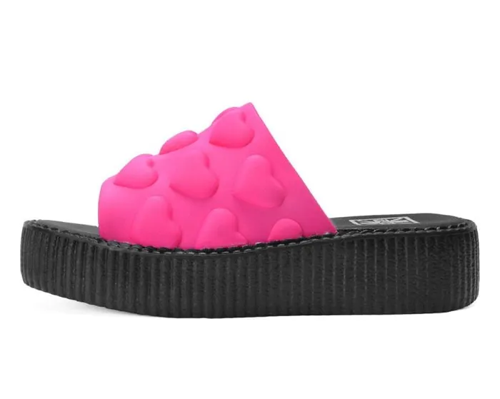 TUK Shoes Platforms Women Pink Puff Heart Mondo Sandal TUK Shoes Platforms Women Pink Puff Heart Mondo Sandal